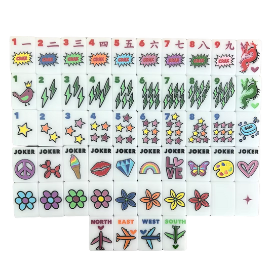 Vintage Fun Mahjong Tiles Set 160pcs