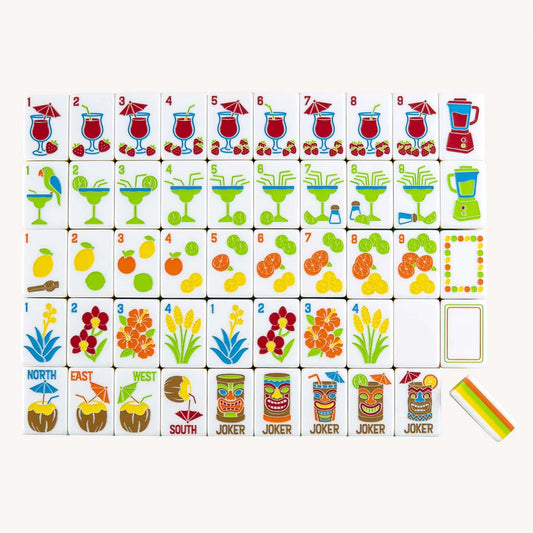 Tropical Cocktails Mahjong Tiles Set 160pcs