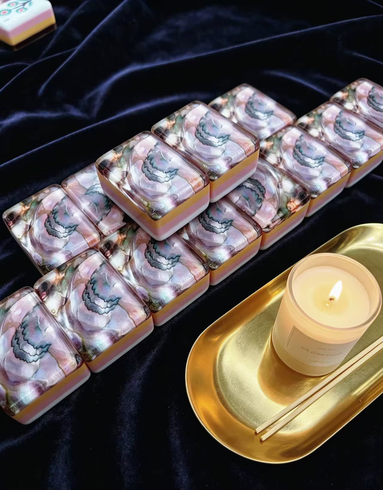 Crescent Shell Mahjong Tiles Set 160pcs