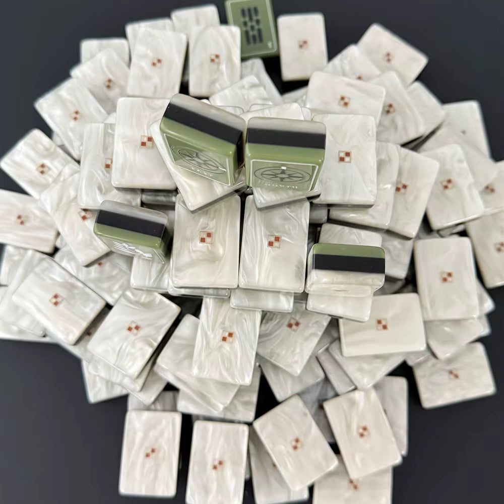 Deep Green Mahjong Tiles Set 160pcs