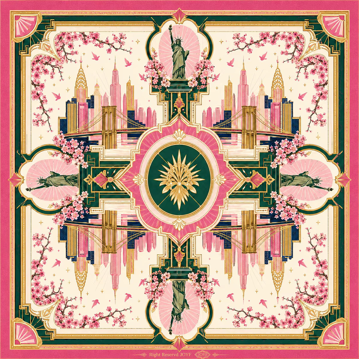 New York Diva in Mahjong Tiles and Mat Set