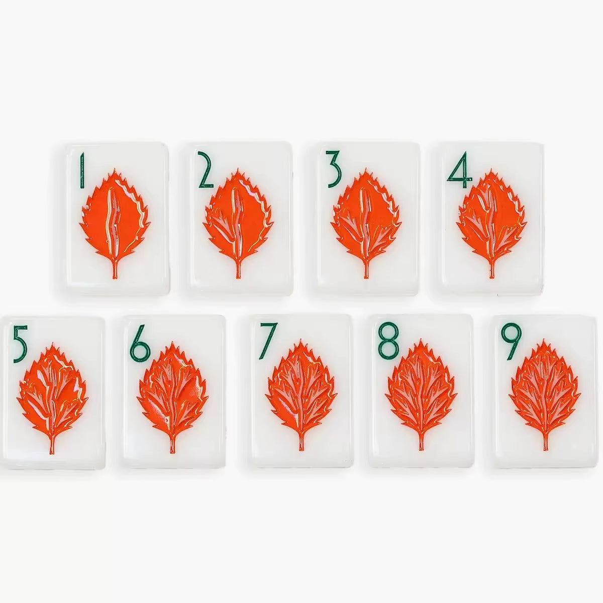 White Flowers Mahjong Tiles Set 160pcs
