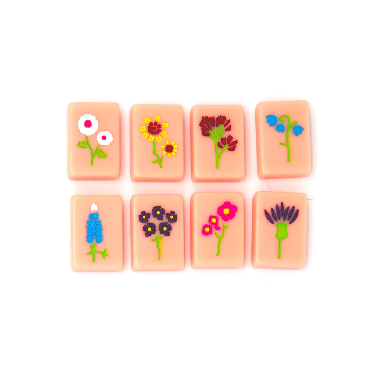 Texas Pink Derby Mahjong Tiles Set 160pcs