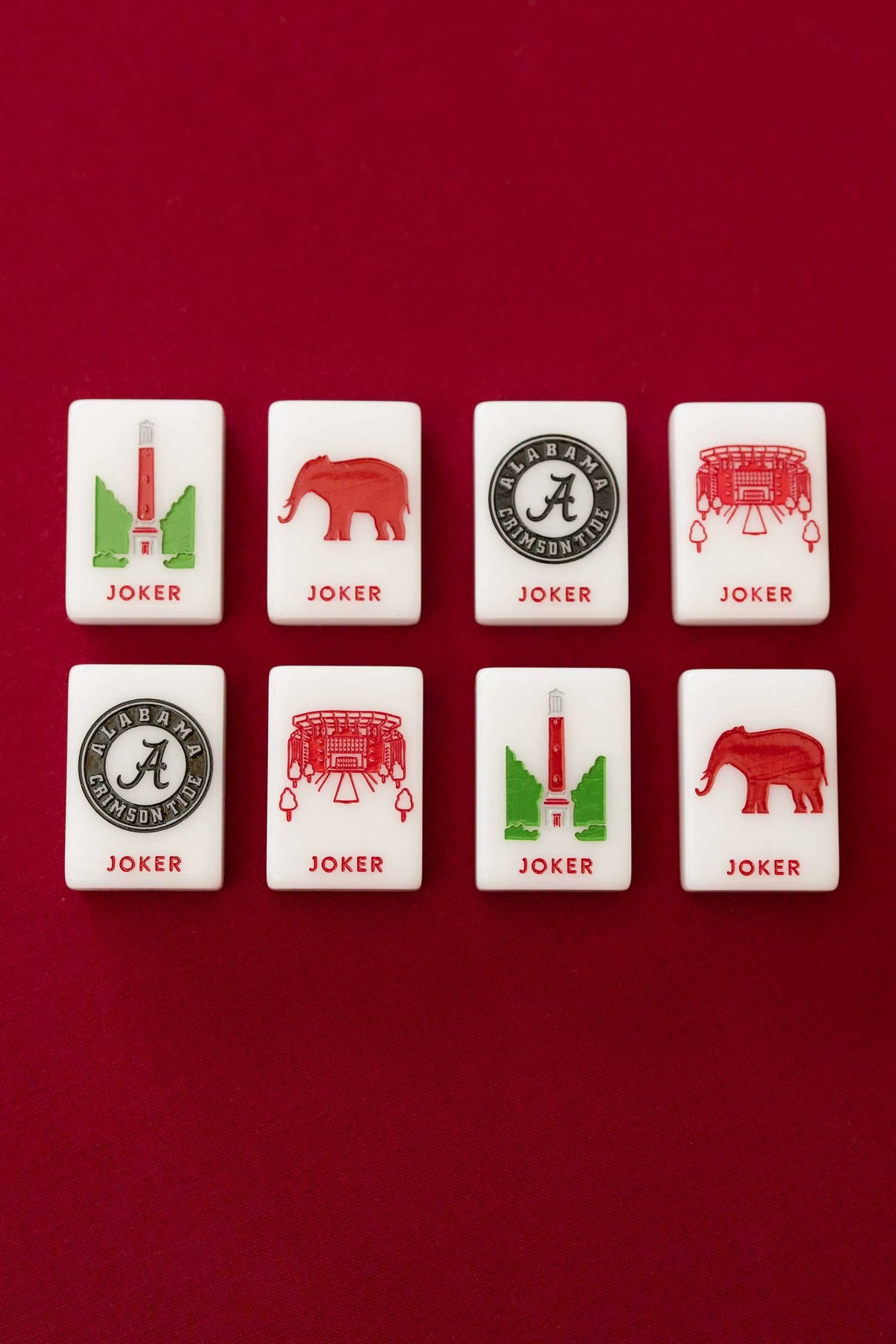 University of Alabama UA Mahjong Tiles Set 160pcs