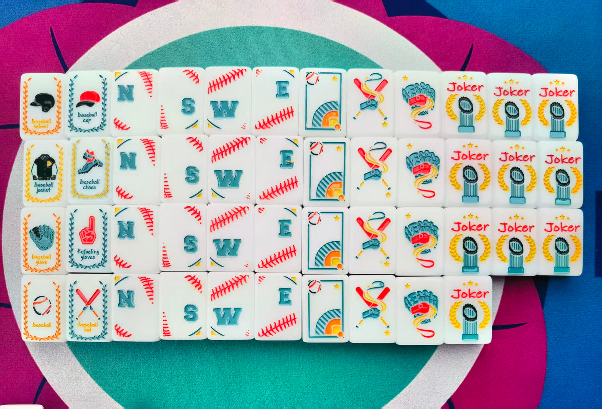 Baseball Mahjong Tiles Set 160pcs