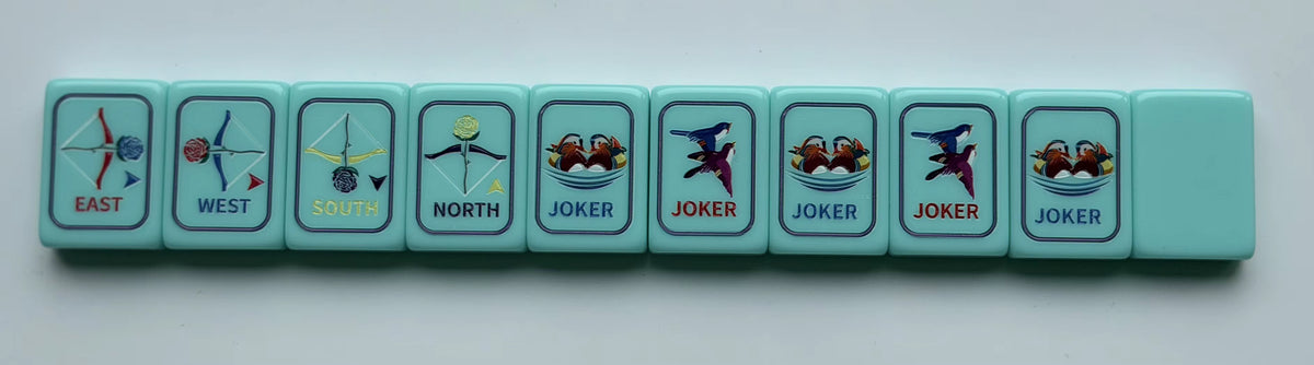 Light Blue Mahjong Tiles Set 160pcs