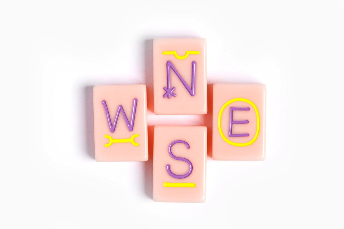 Pink Western Ranch Mahjong Tiles Set 160pcs