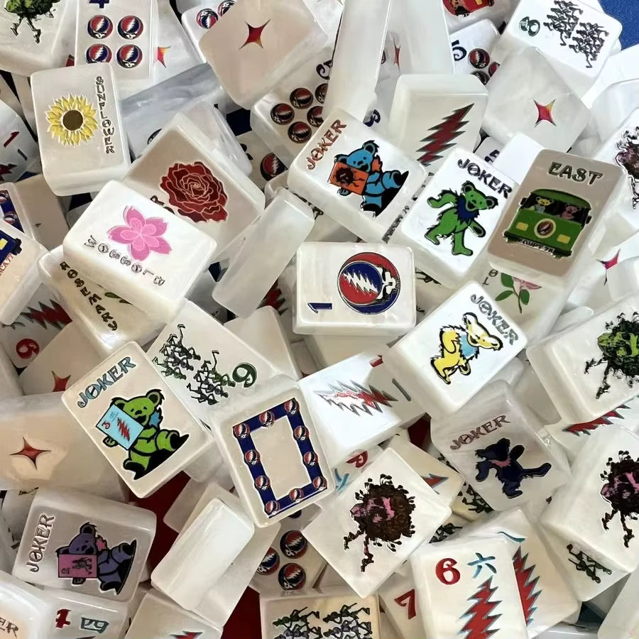 Pearl Bear Mahjong Tiles Set 160pcs