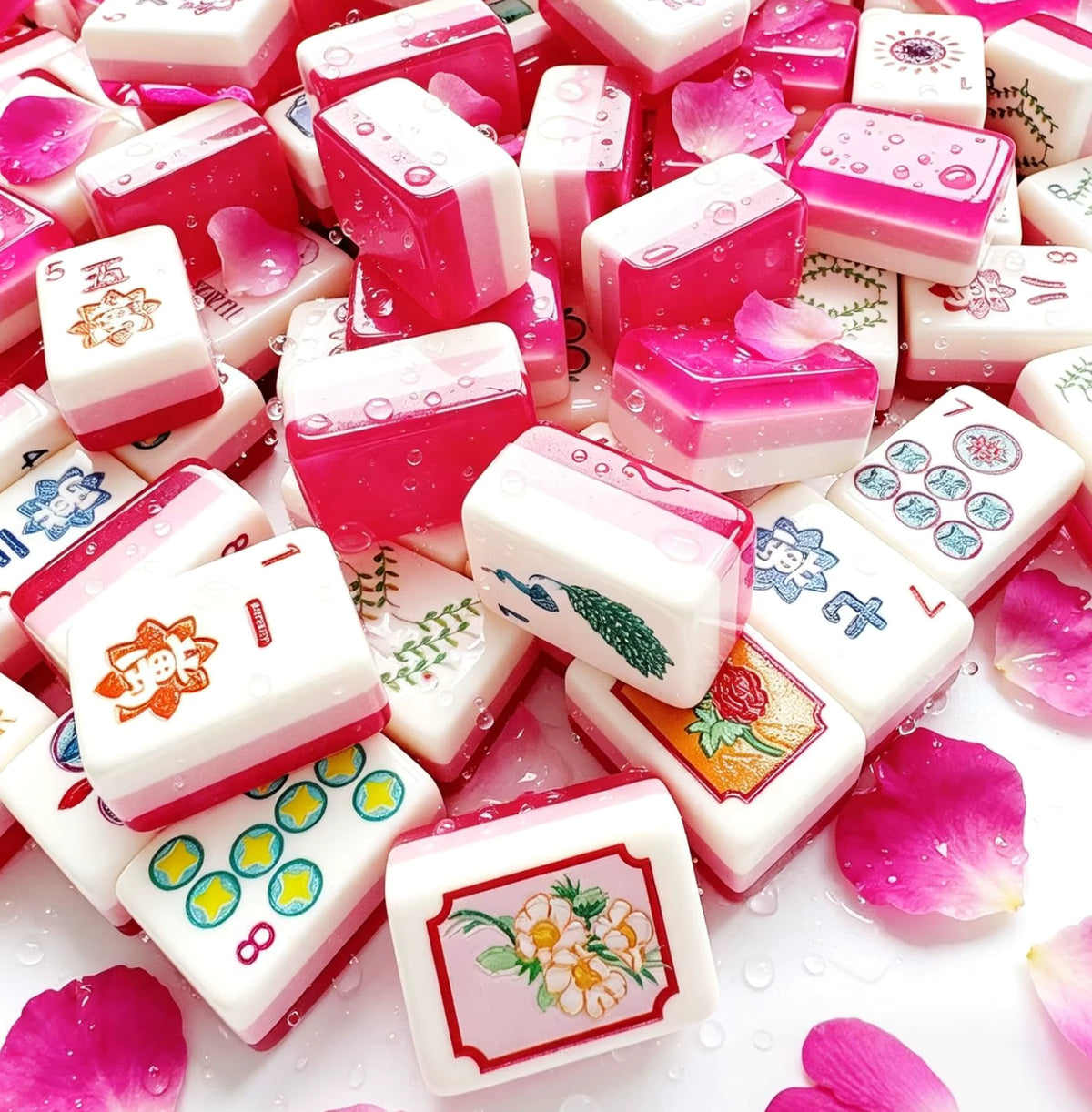 Pop Retro Mahjong Tiles Set 160pcs