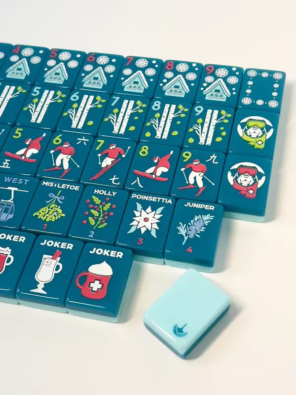 Ski Mahjong Tiles Set 160pcs