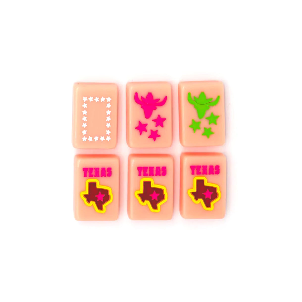 Texas Pink Derby Mahjong Tiles Set 160pcs