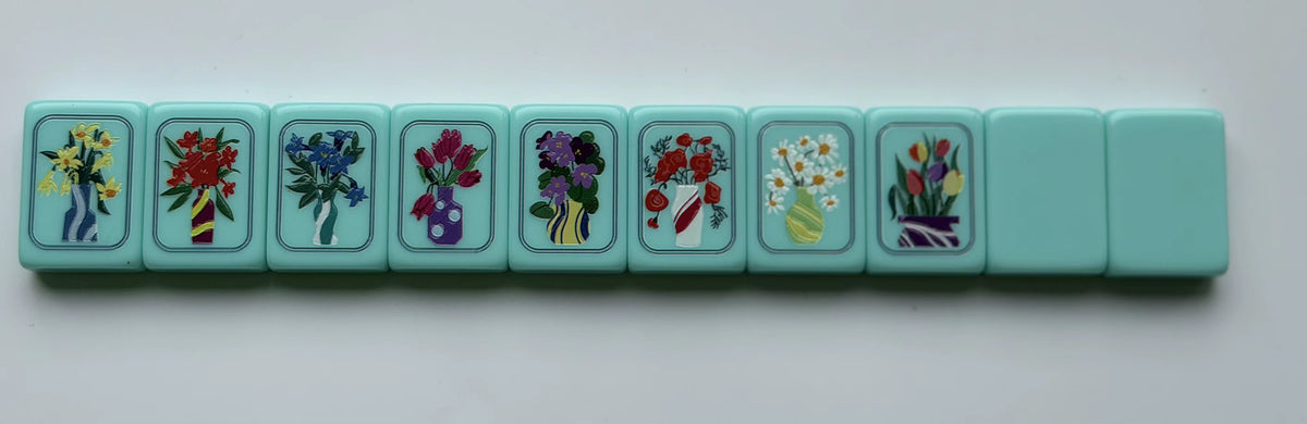 Light Blue Mahjong Tiles Set 160pcs