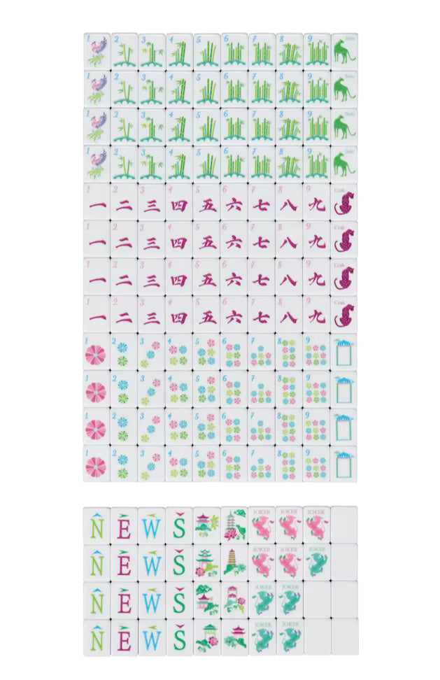 Leopard Mahjong Tiles Set 160pcs