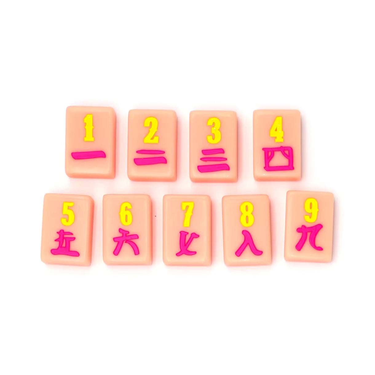 Texas Pink Derby Mahjong Tiles Set 160pcs