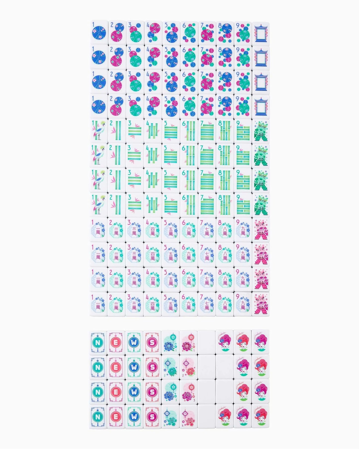 Zen Mahjong Tiles Set 160pcs