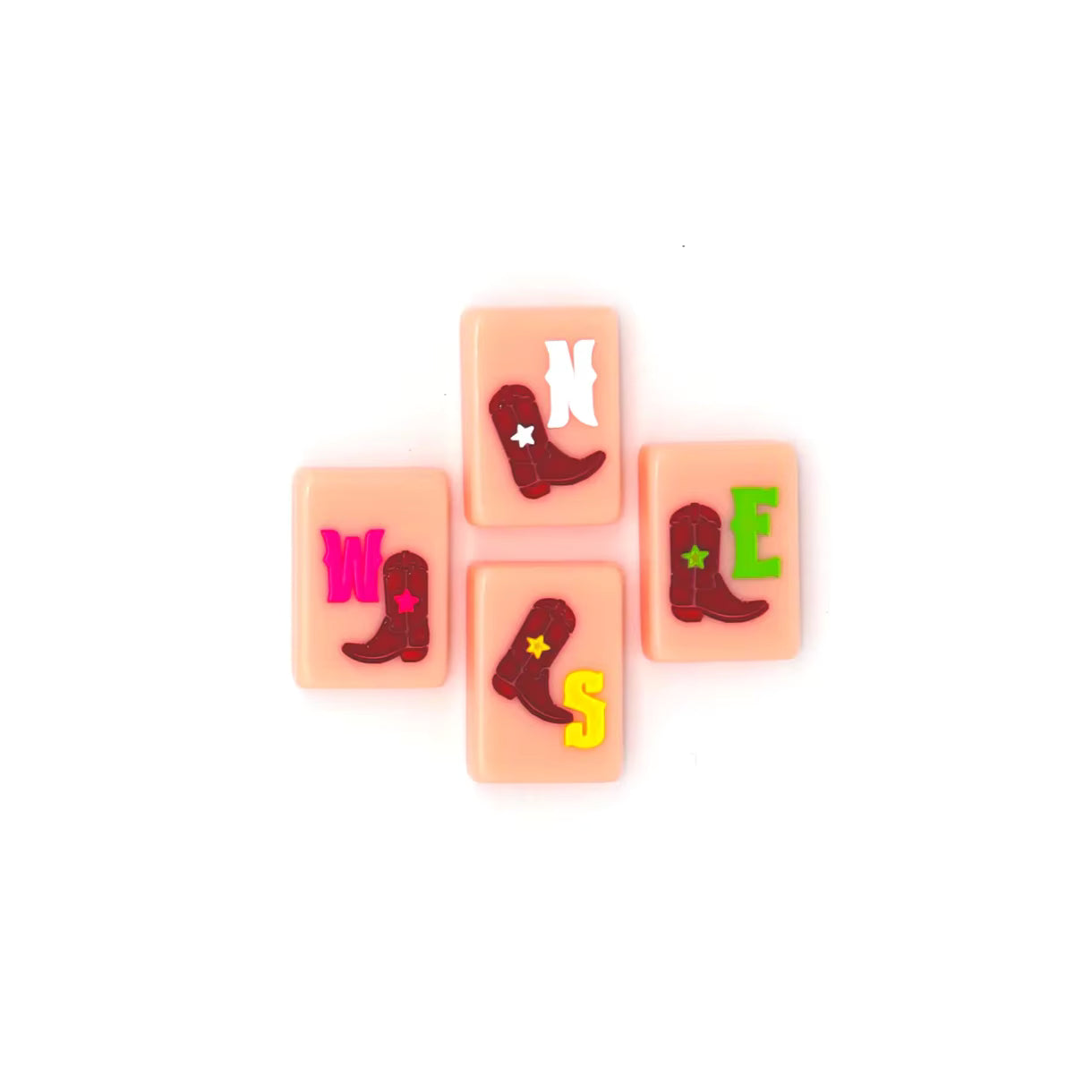 Texas Pink Derby Mahjong Tiles Set 160pcs