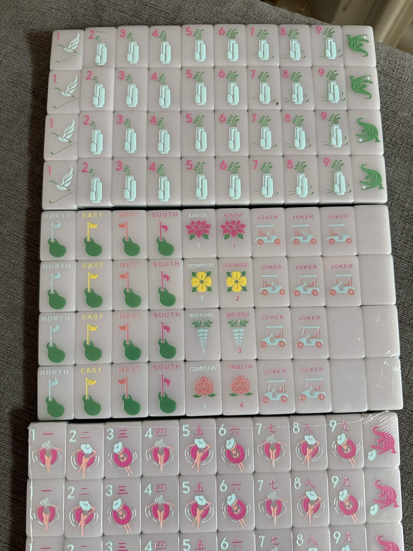 Country Club Mahjong Tiles Set 160pcs