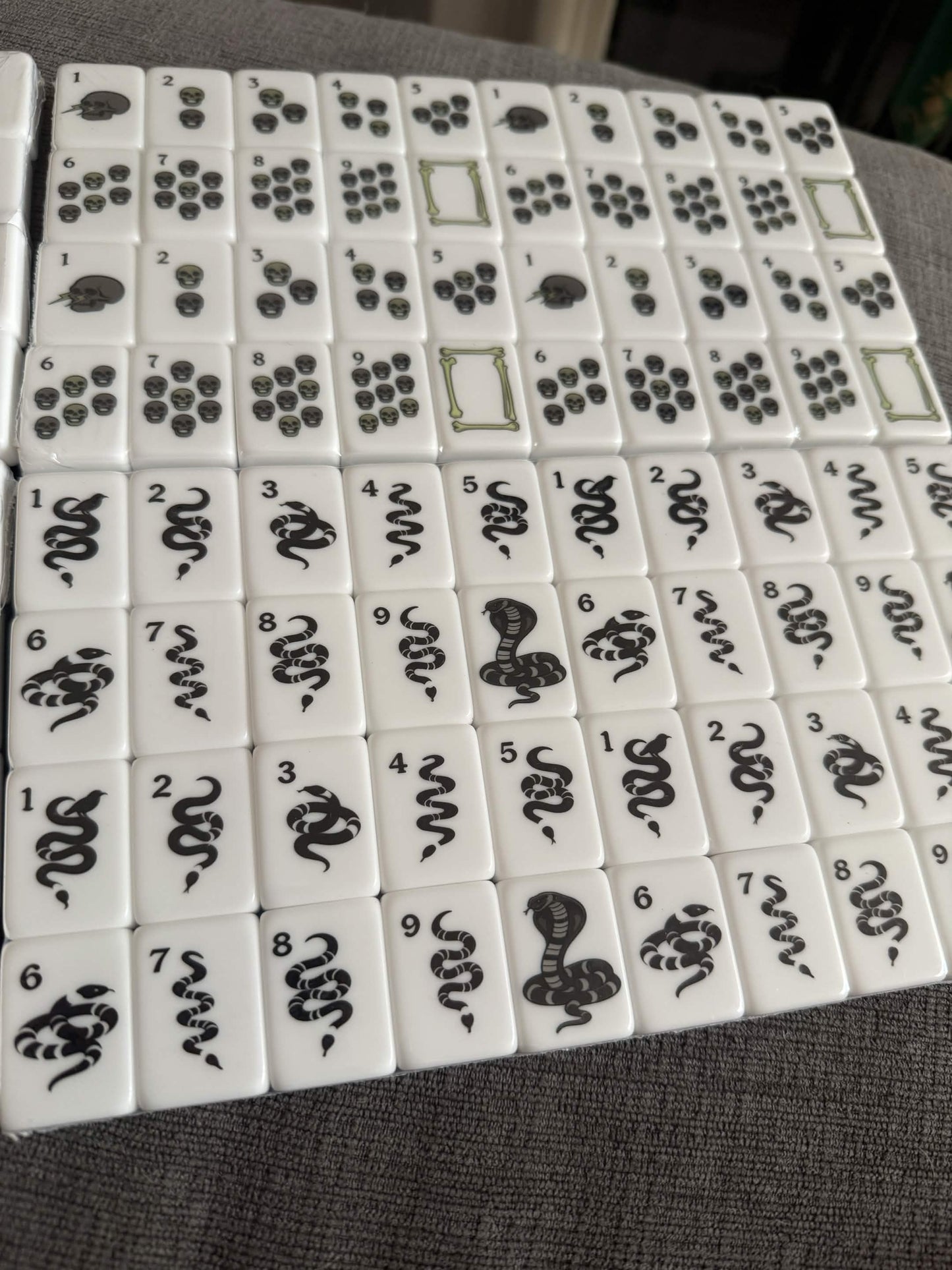 Gothic Halloween Mahjong Tiles Set 160pcs