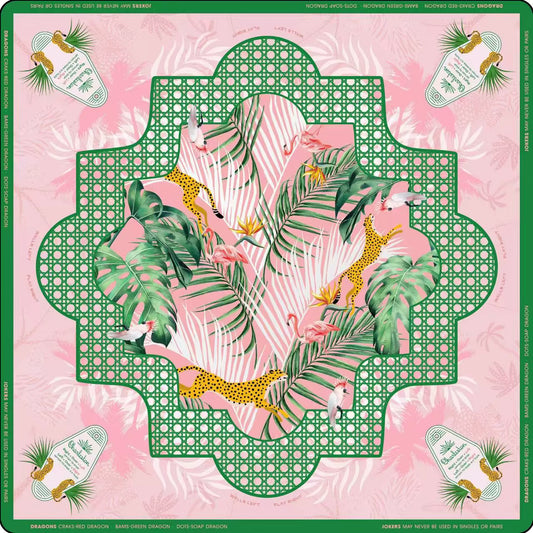 Pink Leopard Mahjong Mat