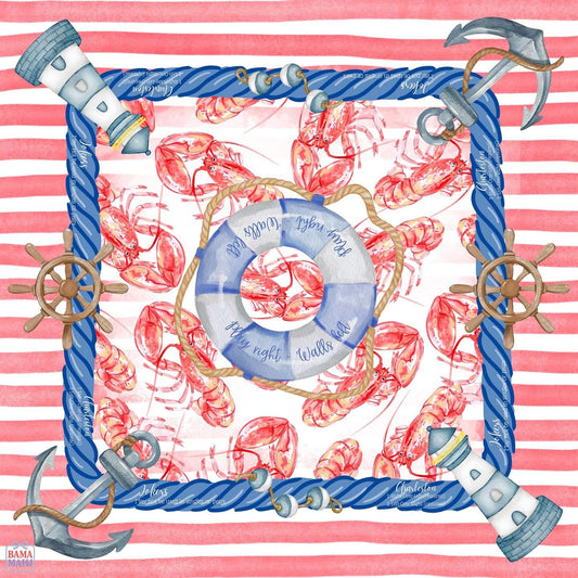 Lobster Mahjong Mat