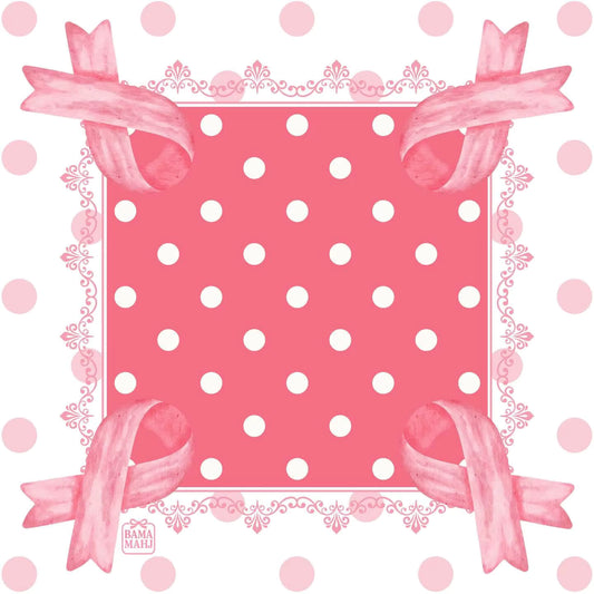 Pink Polka Mahjong Mat