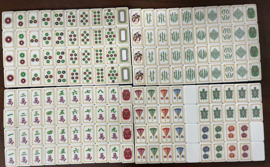 Burgundy Red Mahjong Tiles Set 160pcs