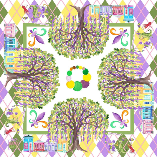 Trees Mahjong Mat