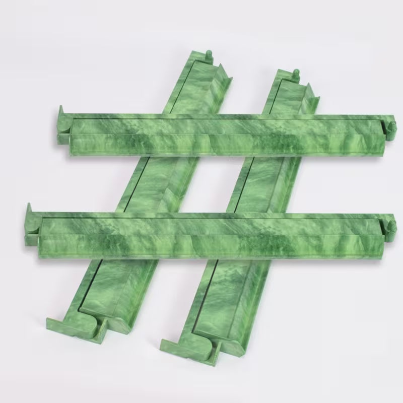 Jade Mahjong Racks and Pushers Set - 4 pcs