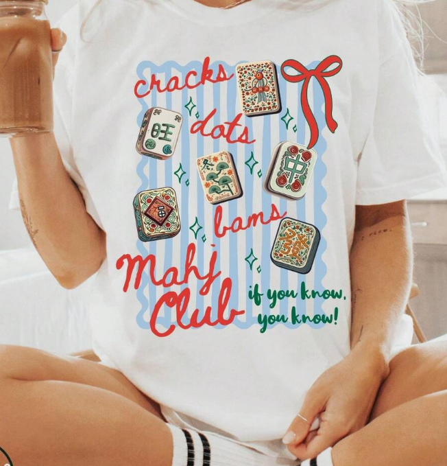 "If You Know You Know" Mahjong Black/White T-shirt