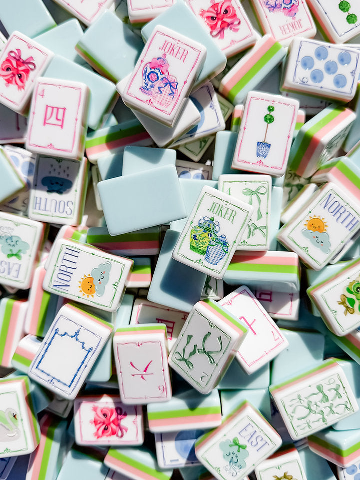 Sunshine in Mahjong Tiles and Mat Set