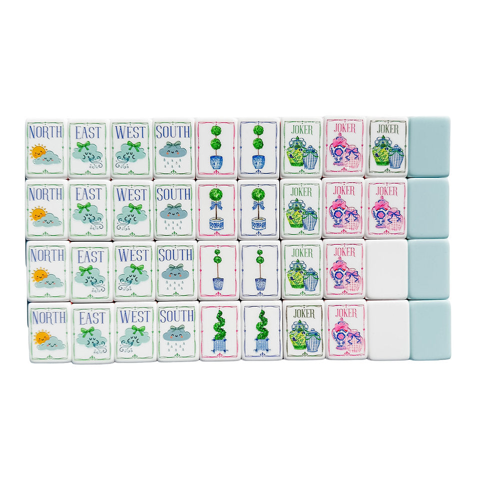Sunshine in Mahjong Tiles and Mat Set