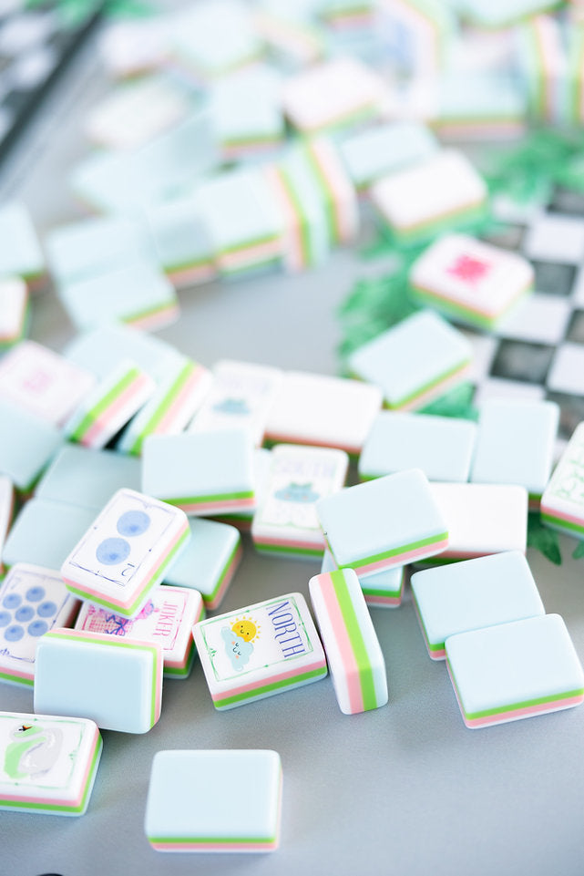 Sunshine in Mahjong Tiles and Mat Set