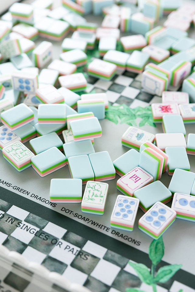 Sunshine in Mahjong Tiles and Mat Set