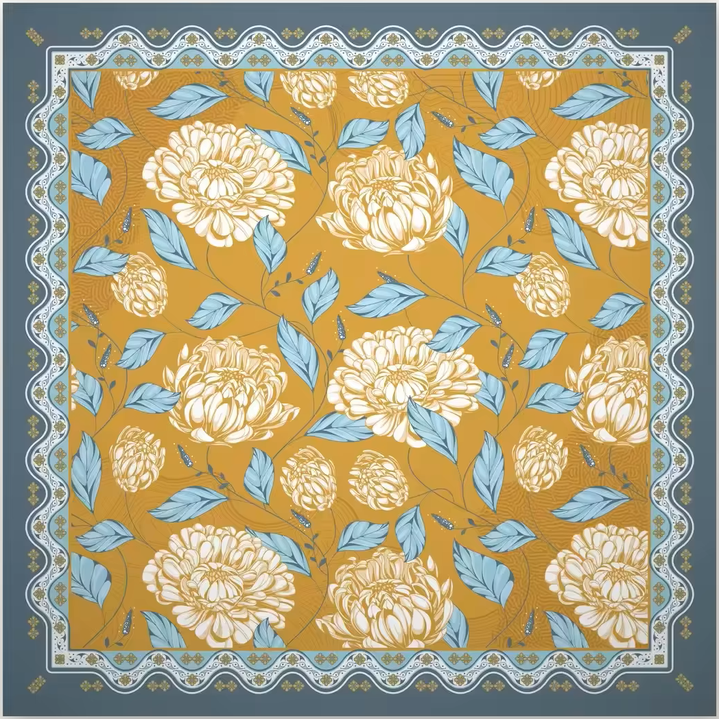 Chrysanthemum Mahjong Mat