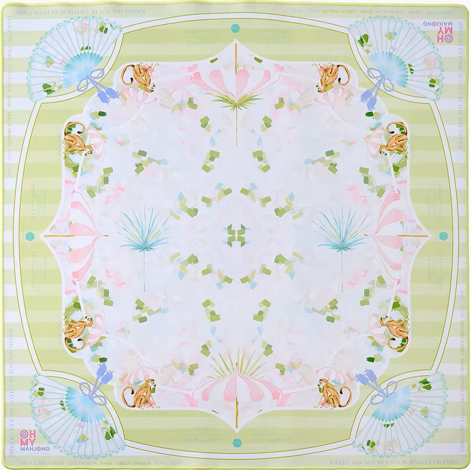 Pastel Monkey Mahjong Mat