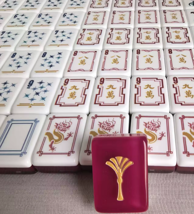 Red Lagoon Mahjong Tiles Set 160pcs
